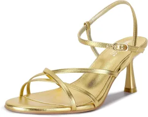 wetkiss Strappy Kitten Heels For Women Low Heel Comfy Sandals Adjustable Ankle Strap Round Open Toe For Homecoming Party Dress Wedding Gold Black White Red Silver Available