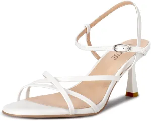 wetkiss Strappy Kitten Heels For Women Low Heel Comfy Sandals Adjustable Ankle Strap Round Open Toe For Homecoming Party Dress Wedding Gold Black White Red Silver Available