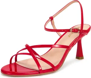 wetkiss Strappy Kitten Heels For Women Low Heel Comfy Sandals Adjustable Ankle Strap Round Open Toe For Homecoming Party Dress Wedding Gold Black White Red Silver Available