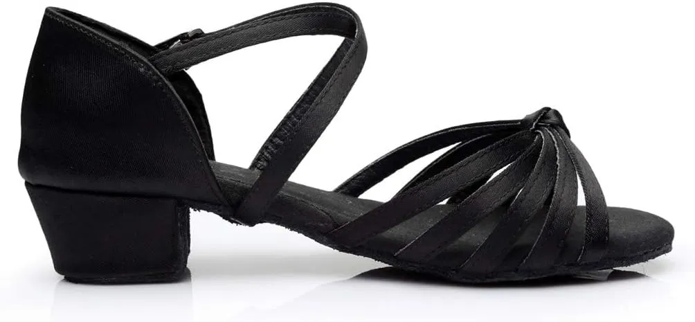 Women's Latin Dance Shoes Ballroom Practice Dance Heels Dressy Wedding Bride Sandals Prom Graduation Business Heels
