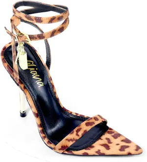 Womens Pointy Toe Stiletto High Heel Sandals